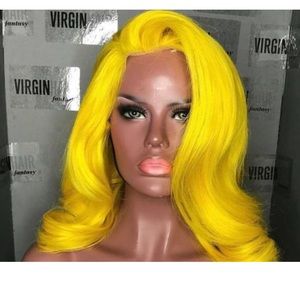 Yellow lace front Wig 20 inches